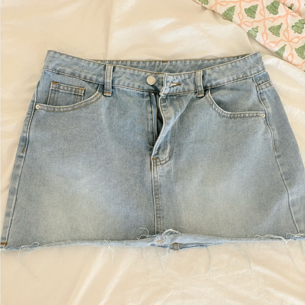 Denim Mini Skirt
